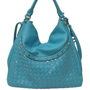 Turquoise Weave Hobo by Sorrentino Concepts